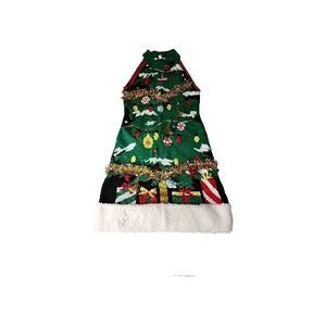 No‎ Boundaries Juniors' Sleeveless Chritmas Sweater Dress, Size M (7-9)